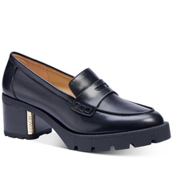 Coach Black Women's Loafers Platform - Picture 7 of 7